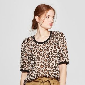 A New Day leopard blouse